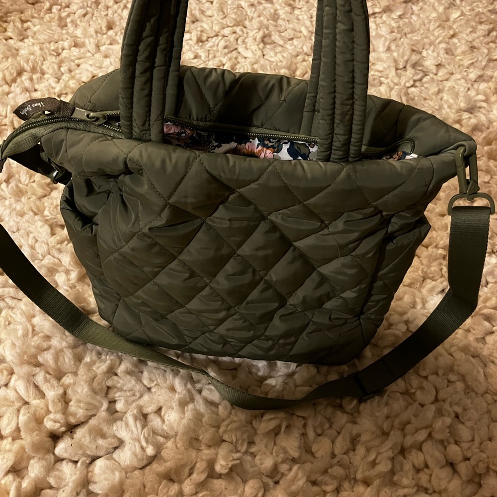 Vera Bradley Olive Quilted Tote - Picture 2 of 8